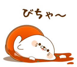 Stinging tongue seal sushi sticker #9642906