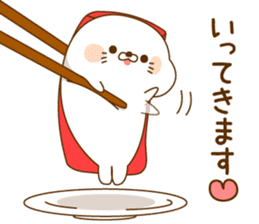 Stinging tongue seal sushi sticker #9642920