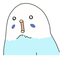 Multicolored little birds sticker #9643061
