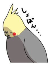 Multicolored little birds sticker #9643062