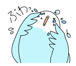 Multicolored little birds sticker #9643071