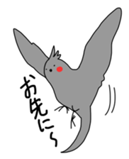 Multicolored little birds sticker #9643072