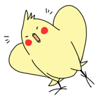 Multicolored little birds sticker #9643078