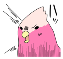 Multicolored little birds sticker #9643082