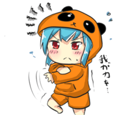 Kawaii Panda Girl sticker #9643213