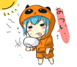 Kawaii Panda Girl sticker #9643224
