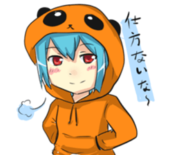 Kawaii Panda Girl sticker #9643229