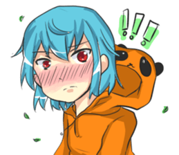 Kawaii Panda Girl sticker #9643237