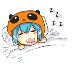 Kawaii Panda Girl sticker #9643238