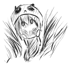 Kawaii Panda Girl sticker #9643245