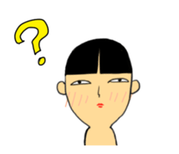 japanese doll(kokeshi). name is natuko. sticker #9643411