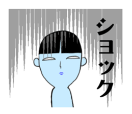 japanese doll(kokeshi). name is natuko. sticker #9643414