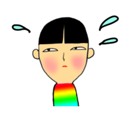 japanese doll(kokeshi). name is natuko. sticker #9643425