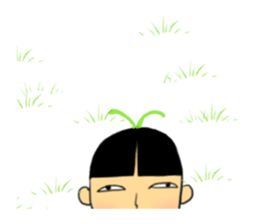 japanese doll(kokeshi). name is natuko. sticker #9643439