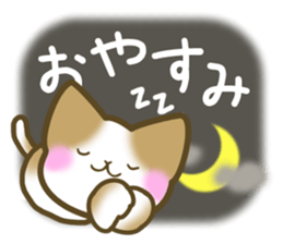 Message of the brown cat sticker #9643887