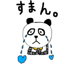 The panda by  hand and foot are a border sticker #9644171