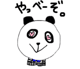 The panda by  hand and foot are a border sticker #9644181