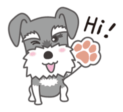 Lovely Dog "Miniature Schnauzer" sticker #9645088