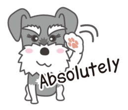 Lovely Dog "Miniature Schnauzer" sticker #9645095