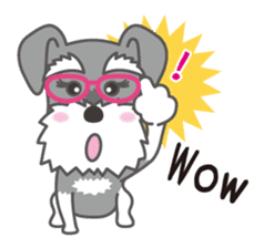 Lovely Dog "Miniature Schnauzer" sticker #9645101