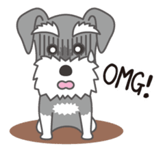 Lovely Dog "Miniature Schnauzer" sticker #9645106