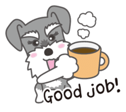Lovely Dog "Miniature Schnauzer" sticker #9645111