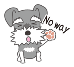 Lovely Dog "Miniature Schnauzer" sticker #9645113