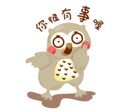 Cute Owl Life sticker #9645328