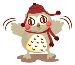 Cute Owl Life sticker #9645335