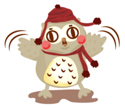 Cute Owl Life sticker #9645335