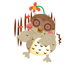 Cute Owl Life sticker #9645343