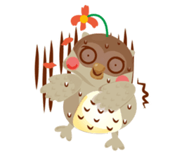 Cute Owl Life sticker #9645343