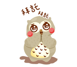 Cute Owl Life sticker #9645344