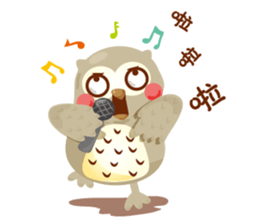 Cute Owl Life sticker #9645351