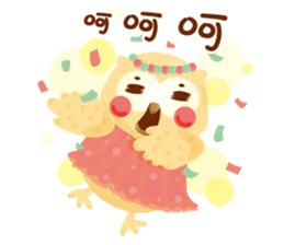 Cute Owl Life sticker #9645355