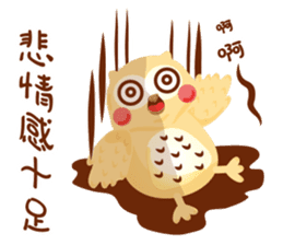 Cute Owl Life sticker #9645363