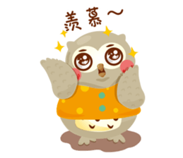 Cute Owl Life sticker #9645365