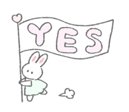 The fluffy bunny sticker 2 sticker #9645489