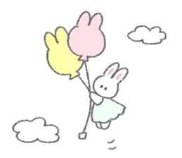 The fluffy bunny sticker 2 sticker #9645518