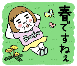 Ugly but charming woman spring version. sticker #9645890