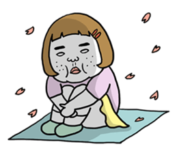 Ugly but charming woman spring version. sticker #9645897