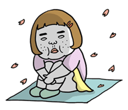 Ugly but charming woman spring version. sticker #9645897