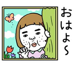 Ugly but charming woman spring version. sticker #9645906