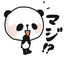 Two characters Panda 1 sticker #9646156