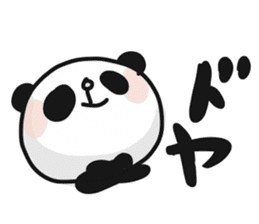 Two characters Panda 1 sticker #9646160