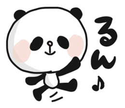 Two characters Panda 1 sticker #9646161