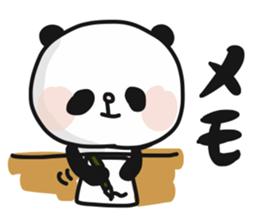 Two characters Panda 1 sticker #9646167