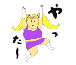 Love and fat warriors sticker #9646414