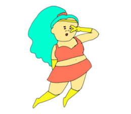 Love and fat warriors sticker #9646422