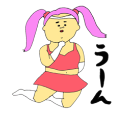 Love and fat warriors sticker #9646438